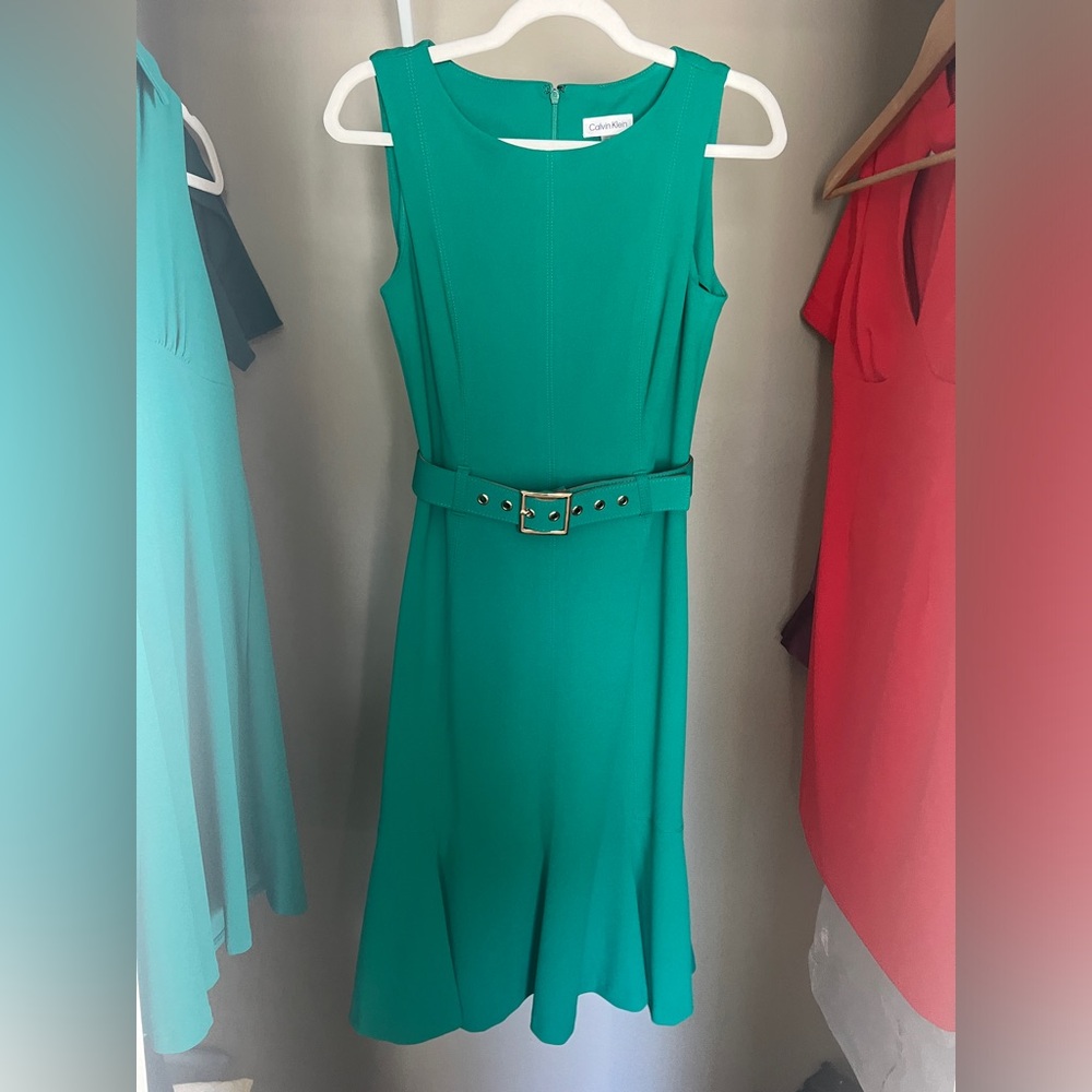 Calvin Klein Belted Dress